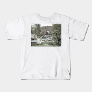 The Mill In Winter Kids T-Shirt